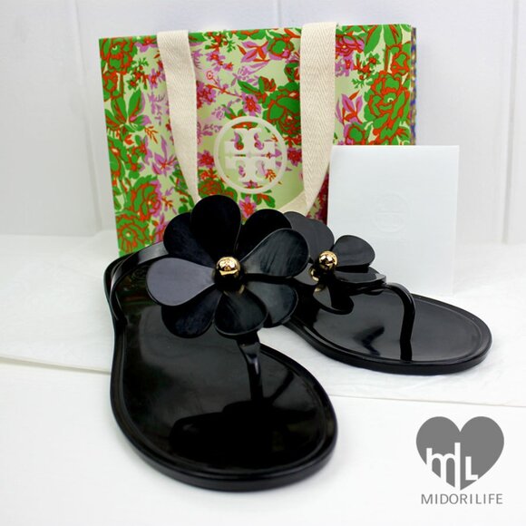 TORY BURCH Daisy Flower Jelly Thong Sandal - Picture 13 of 14
